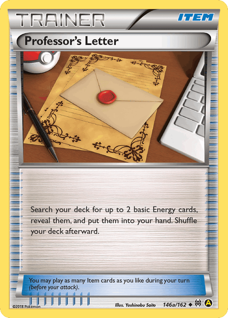 Professor's Letter #146 from BREAKthrough - Uncommon - Illustrated by Yoshinobu Saito