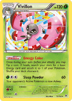 Vivillon Pokémon TCG card art