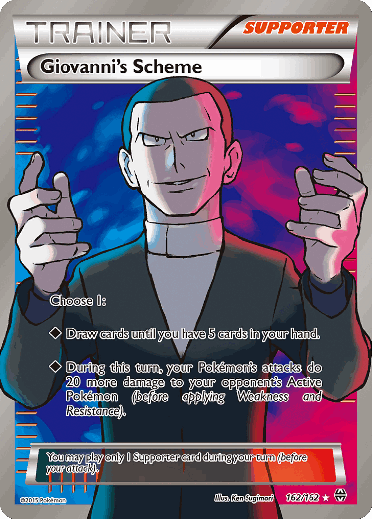 Giovanni's Scheme #162 from BREAKthrough - Rare Ultra - Illustrated by Ken Sugimori