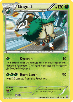 Gogoat Pokémon TCG card art