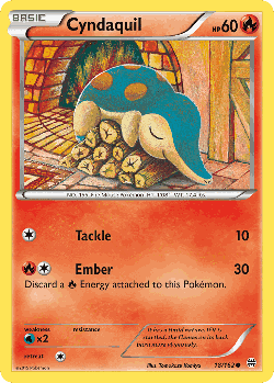 Cyndaquil Pokémon TCG card art