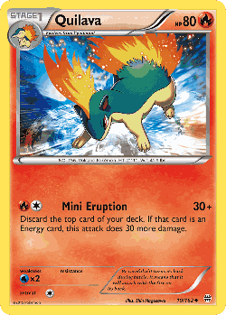 Quilava Pokémon TCG card art