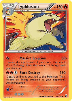 Typhlosion Pokémon TCG card art
