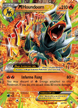 M Houndoom-EX Pokémon TCG card art