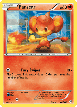 Pansear Pokémon TCG card art