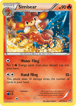 Simisear Pokémon TCG card art