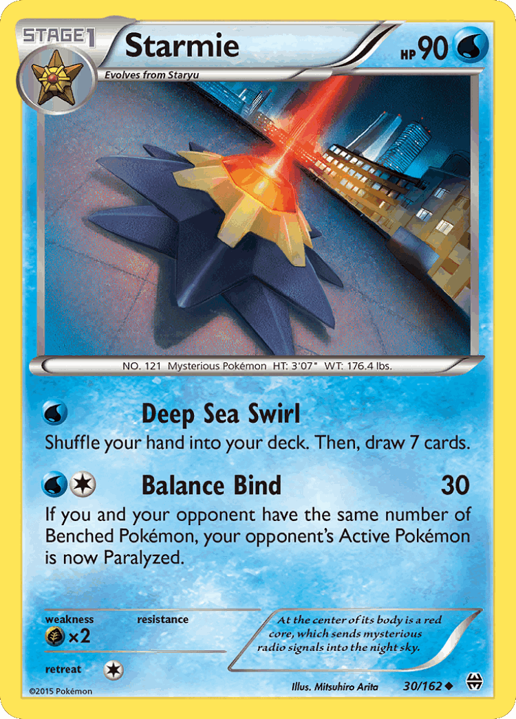 Starmie #30 from BREAKthrough - Uncommon - Illustrated by Mitsuhiro Arita