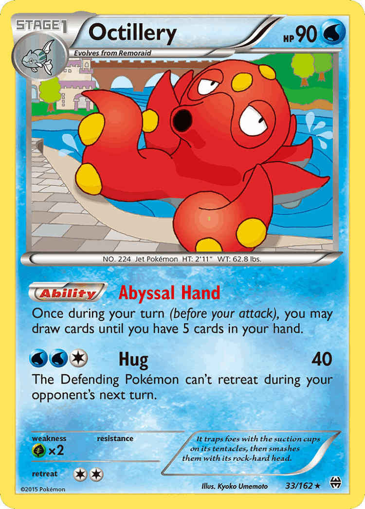 Octillery #33 from BREAKthrough - Rare Holo - Illustrated by Kyoko Umemoto