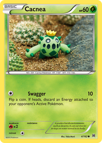 Cacnea #4 from BREAKthrough - Common - Illustrated by Yuka Morii