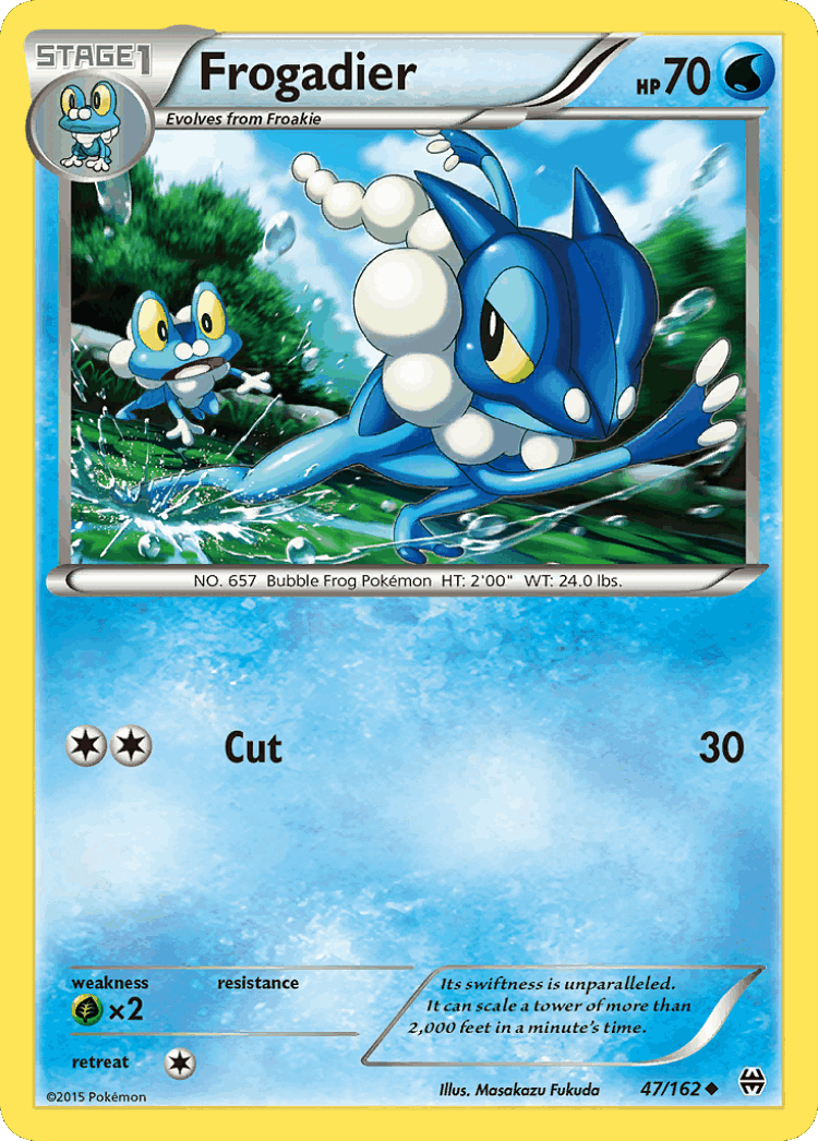 Frogadier #47 from BREAKthrough - Uncommon - Illustrated by Masakazu Fukuda