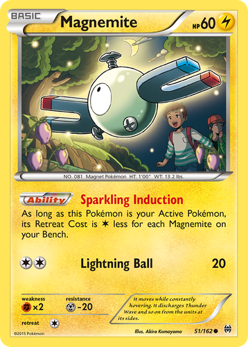 Magnemite #51 from BREAKthrough - Common - Illustrated by Akira Komayama