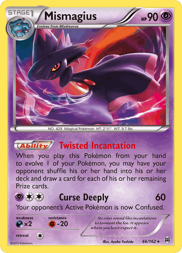 Mismagius #66 from BREAKthrough - Rare Holo - Illustrated by Ayaka Yoshida