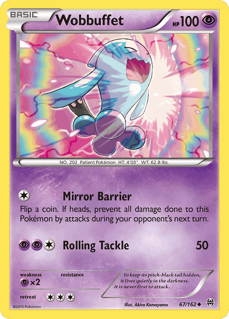Wobbuffet #67 from BREAKthrough - Uncommon - Illustrated by Akira Komayama