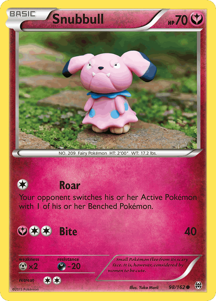 Snubbull #98 from BREAKthrough - Common - Illustrated by Yuka Morii