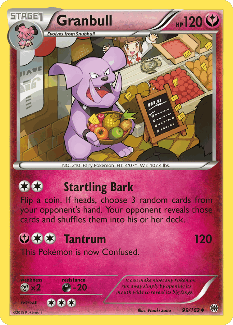 Granbull #99 from BREAKthrough - Uncommon - Illustrated by Naoki Saito