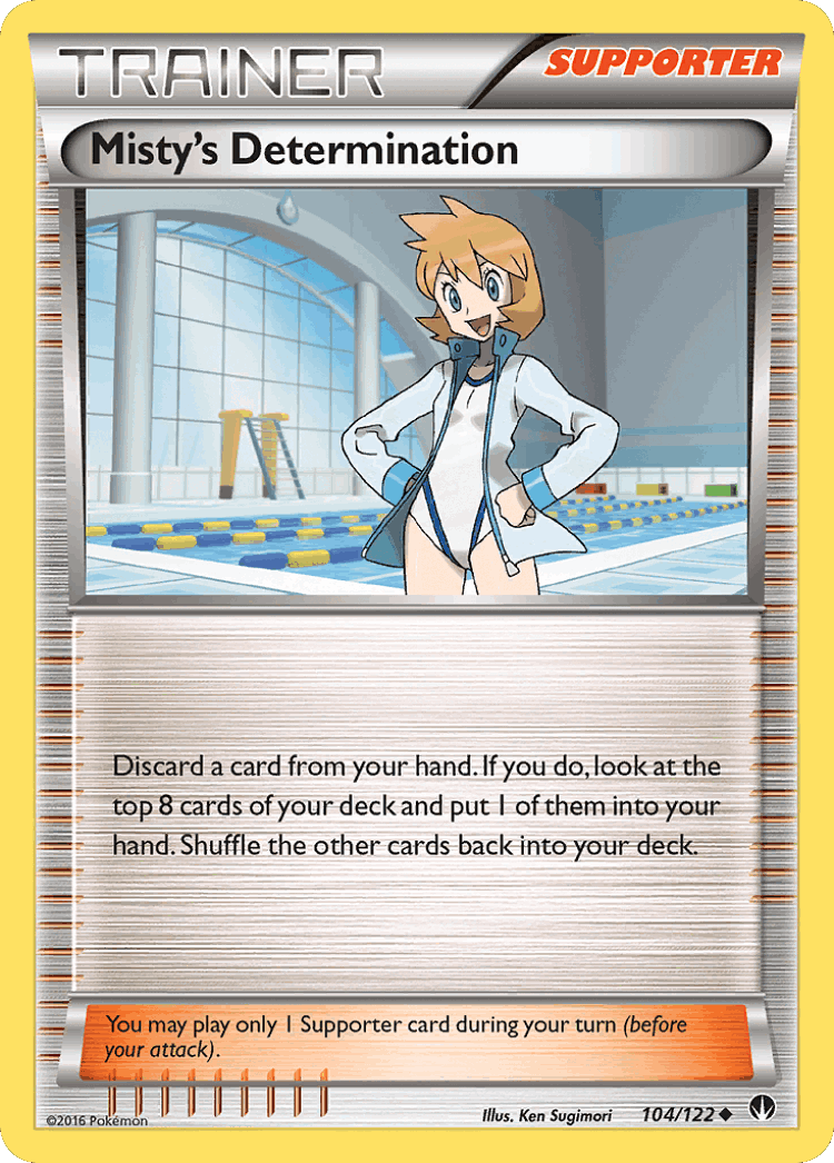 Misty's Determination #104 from BREAKpoint - Uncommon - Illustrated by Ken Sugimori