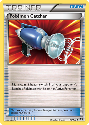 Pokémon Catcher #105 from BREAKpoint - Uncommon - Illustrated by 5ban Graphics