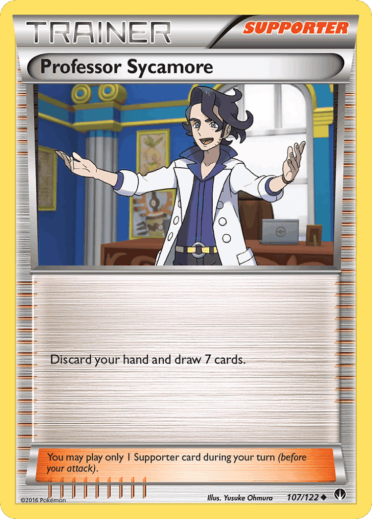 Professor Sycamore #107 from BREAKpoint - Uncommon - Illustrated by Yusuke Ohmura