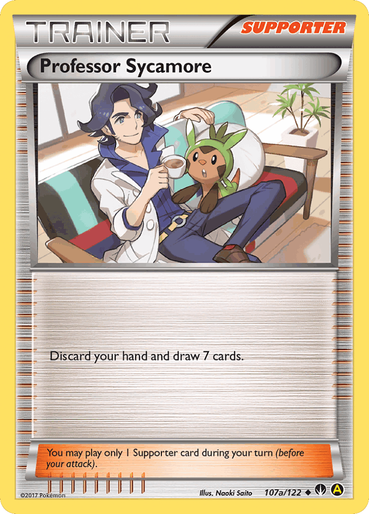 Professor Sycamore #107 from BREAKpoint - Uncommon - Illustrated by Naoki Saito