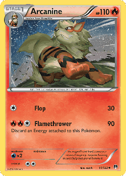 Arcanine Pokémon TCG card art