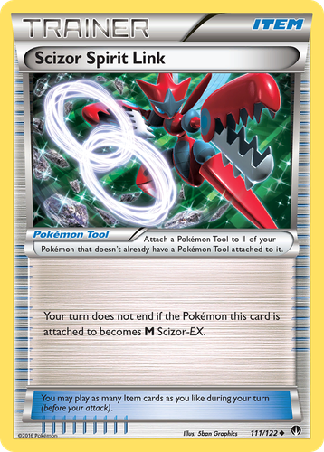 Scizor Spirit Link #111 from BREAKpoint - Uncommon - Illustrated by 5ban Graphics