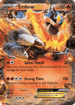 Emboar-EX Pokémon TCG card art