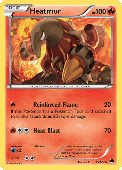 Heatmor Pokémon TCG card art