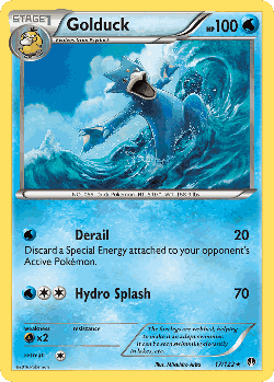 Golduck Pokémon TCG card art