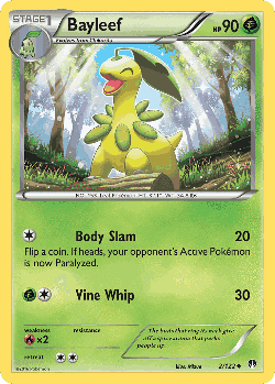 Bayleef Pokémon TCG card art