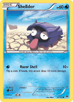 Shellder Pokémon TCG card art