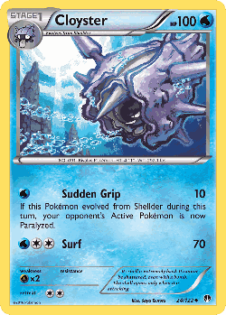 Cloyster Pokémon TCG card art