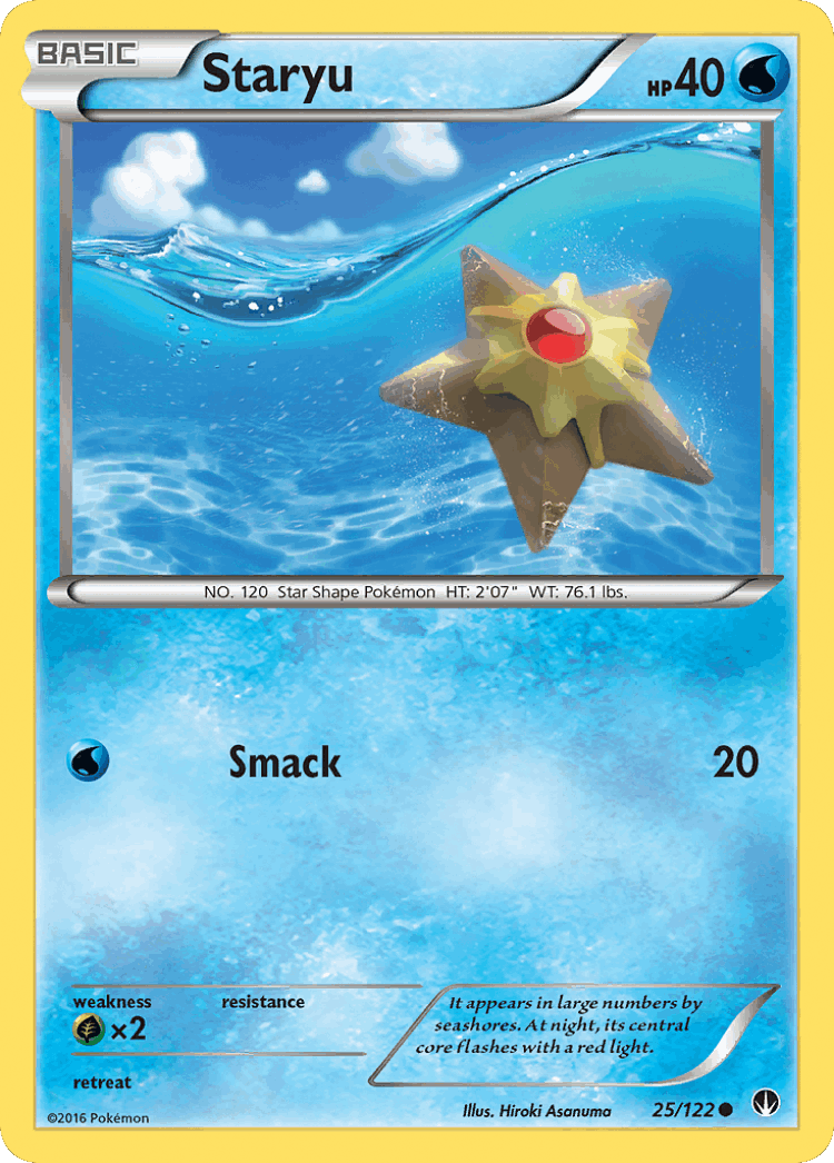 Staryu #25 from BREAKpoint - Common - Illustrated by Hiroki Asanuma
