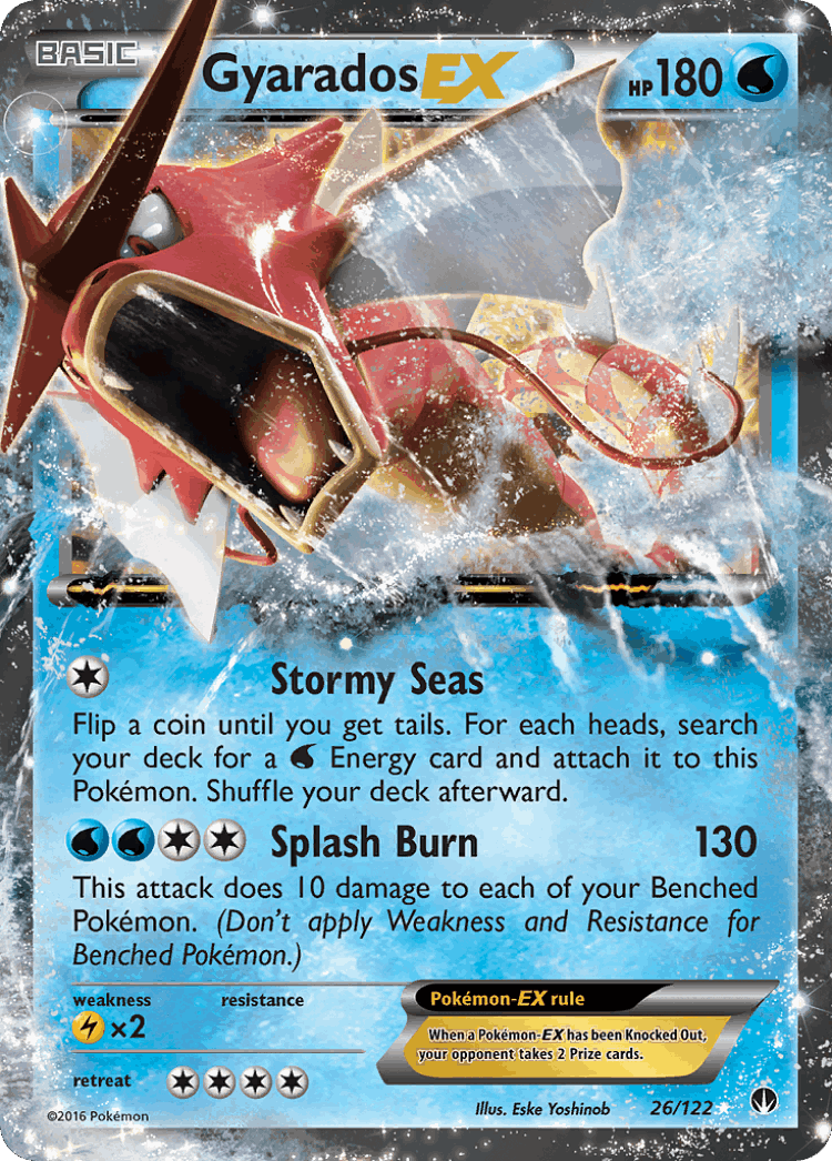 Gyarados-EX #26 from BREAKpoint - Rare Holo EX - Illustrated by Eske Yoshinob
