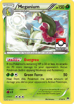 Meganium Pokémon TCG card art