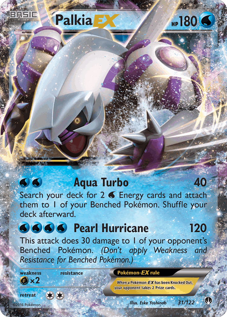 Palkia-EX #31 from BREAKpoint - Rare Holo EX - Illustrated by Eske Yoshinob
