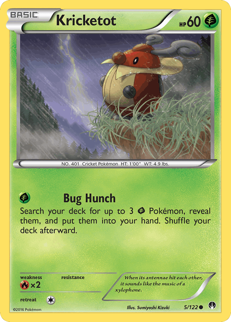 Kricketot #5 from BREAKpoint - Common - Illustrated by Sumiyoshi Kizuki