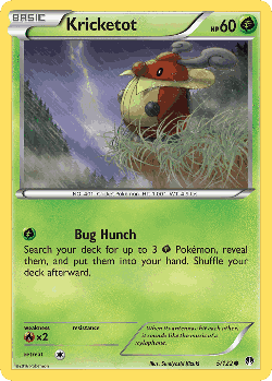 Kricketot Pokémon TCG card art