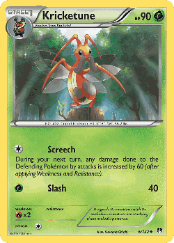 Kricketune Pokémon TCG card art