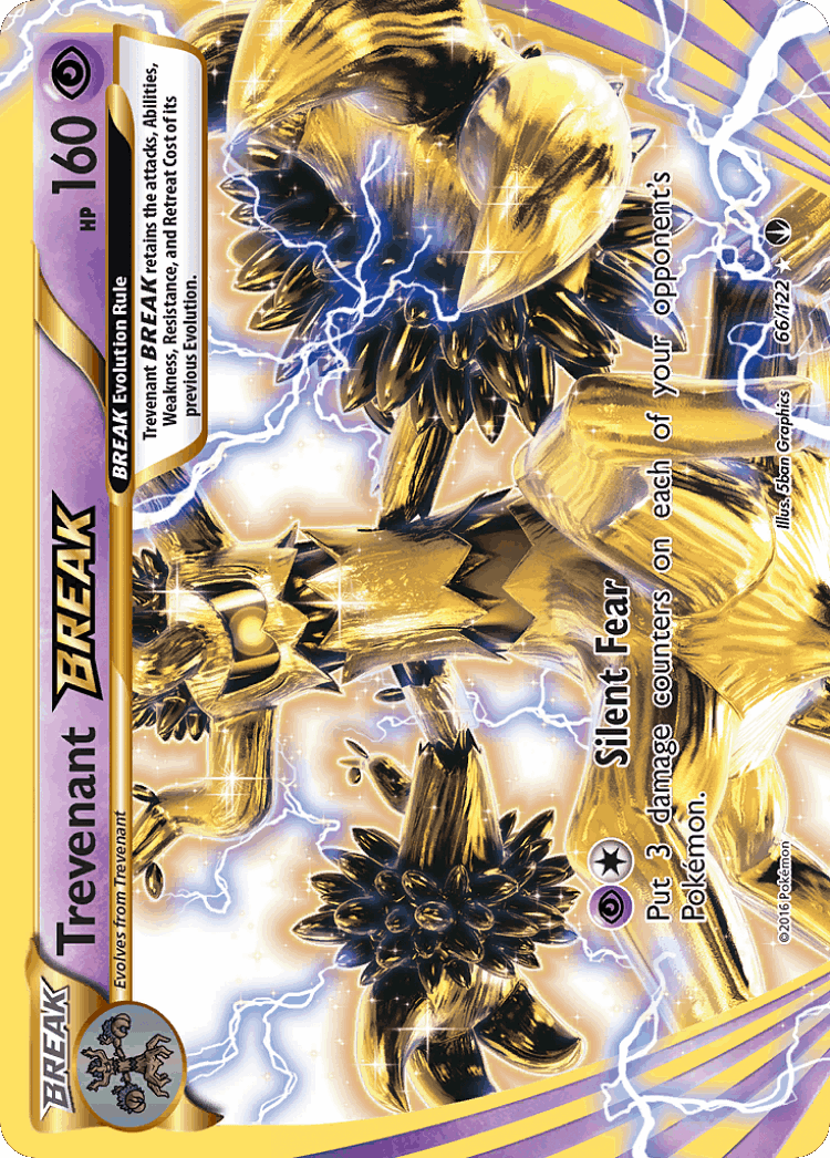 Trevenant BREAK #66 from BREAKpoint - Rare BREAK - Illustrated by 5ban Graphics