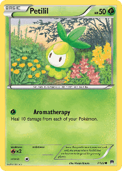 Petilil Pokémon TCG card art