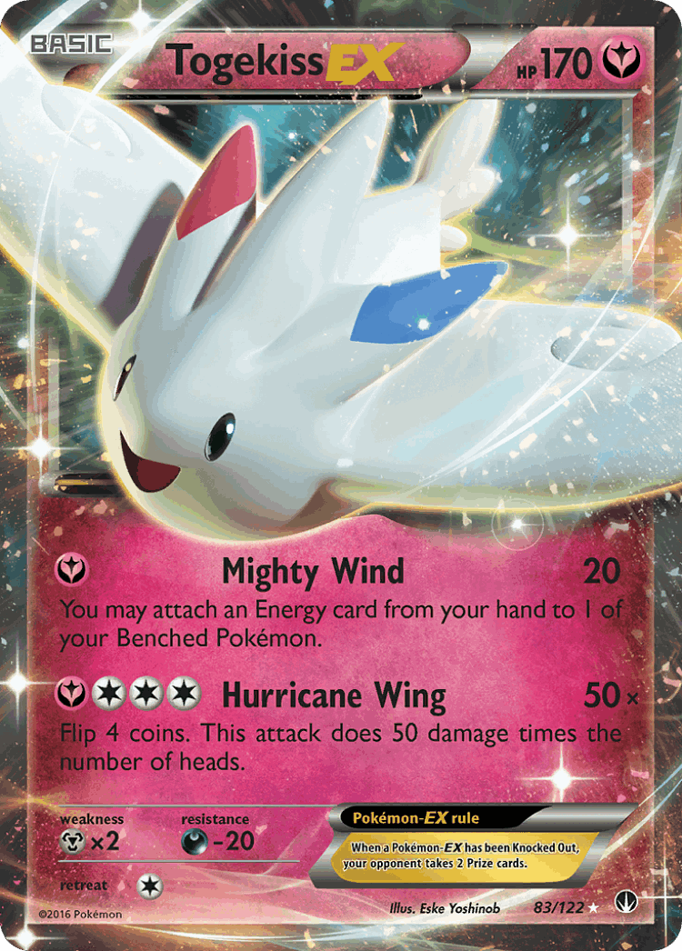 Togekiss-EX #83 from BREAKpoint - Rare Holo EX - Illustrated by Eske Yoshinob