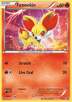 Fennekin Pokémon TCG card art