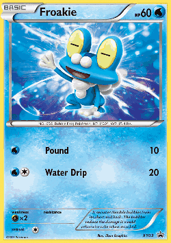 Froakie Pokémon TCG card art