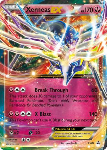 Xerneas-EX #7 from XY Black Star Promos - Promo - Illustrated by 5ban Graphics