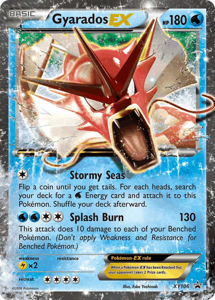 Gyarados-EX #106 from XY Black Star Promos - Promo - Illustrated by Eske Yoshinob