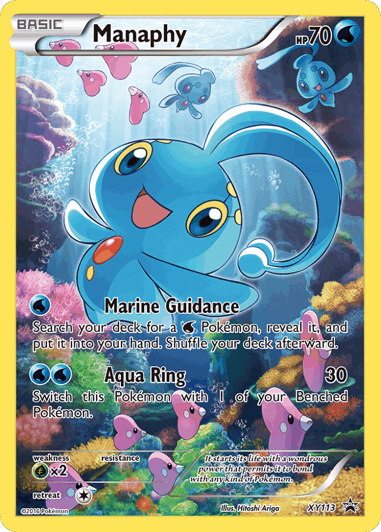Manaphy #113 from XY Black Star Promos - Promo - Illustrated by Hitoshi Ariga