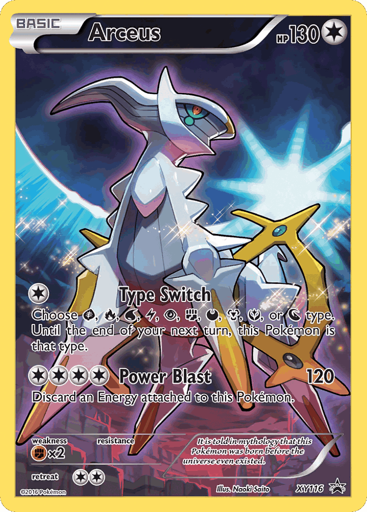 Arceus #116 from XY Black Star Promos - Promo - Illustrated by Naoki Saito