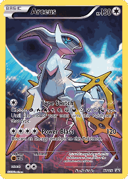 Arceus 116, XY Black Star Promos