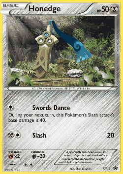 Honedge Pokémon TCG card art