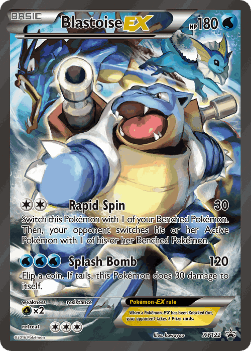 Blastoise-EX card art